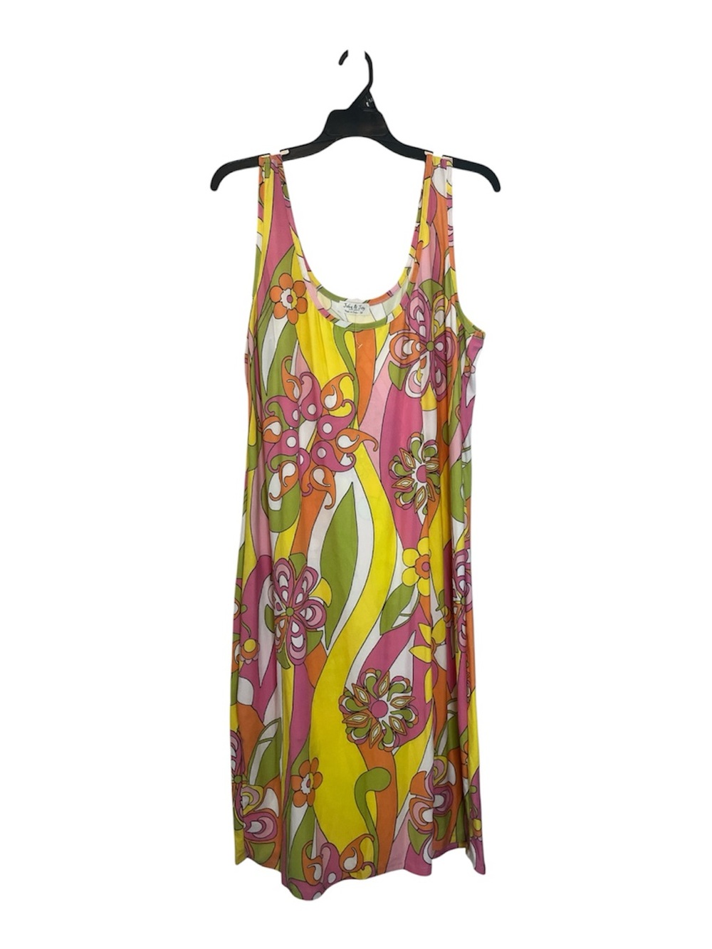 Jolie & Joy 1960s psychedelic floral and swirly wave print
